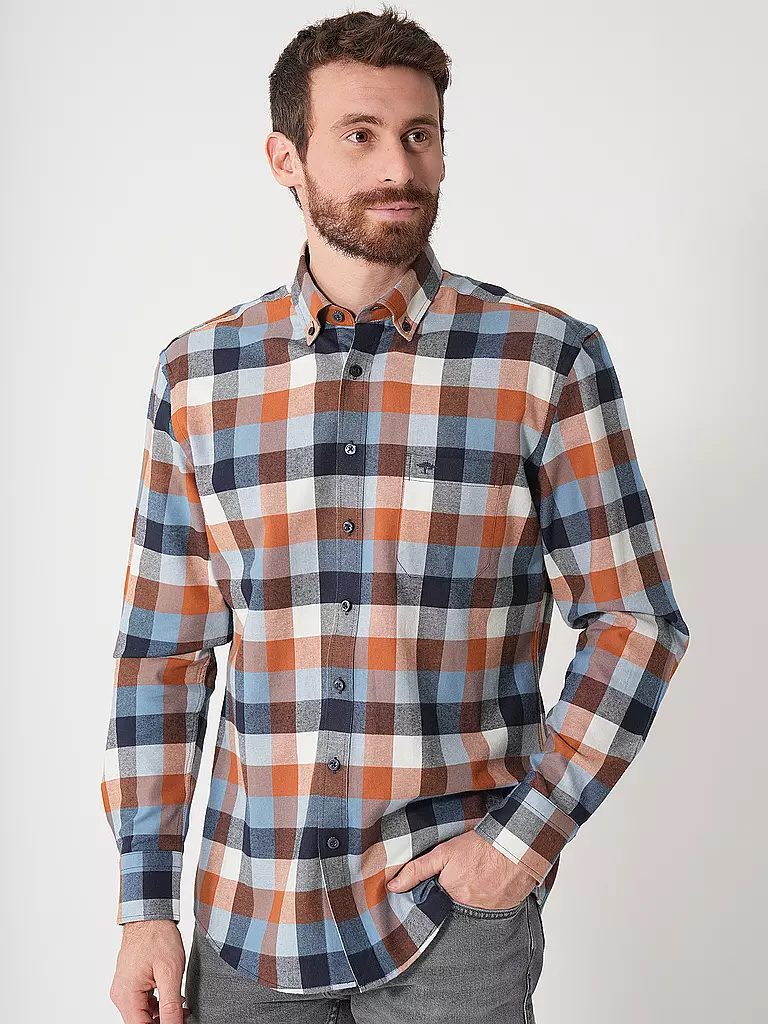 FYNCH-HATTON | Hemd Casual Fit | braun