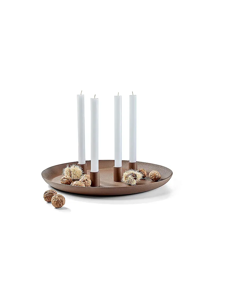 FYNCH-HATTON | Kerzenständer 30cm MIOTO Walnut | 