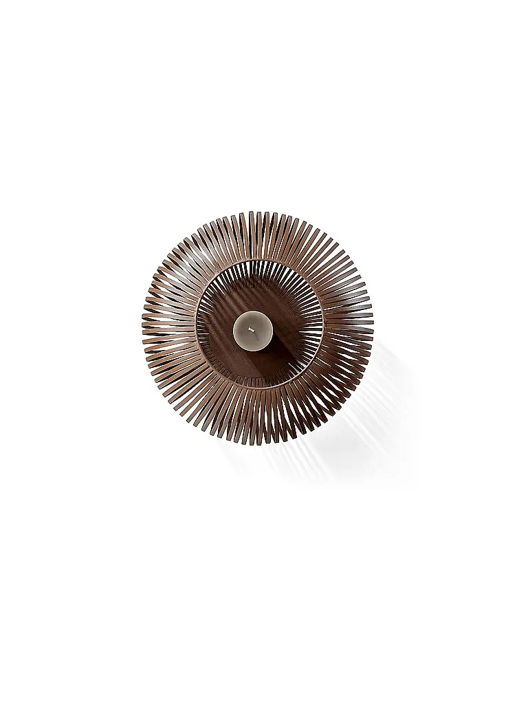FYNCH-HATTON | Laterne 45x40cm LIG Large Walnut | hellbraun
