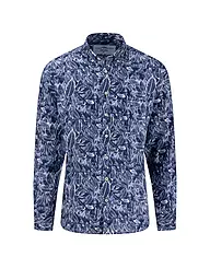 FYNCH-HATTON | Leinenhemd Casual Fit | Dunkelblau