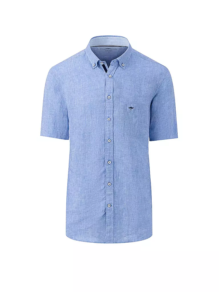 FYNCH-HATTON | Leinenhemd Casual Fit | hellblau