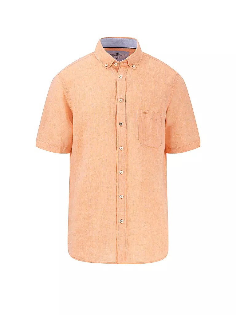 FYNCH-HATTON | Leinenhemd Casual Fit | orange