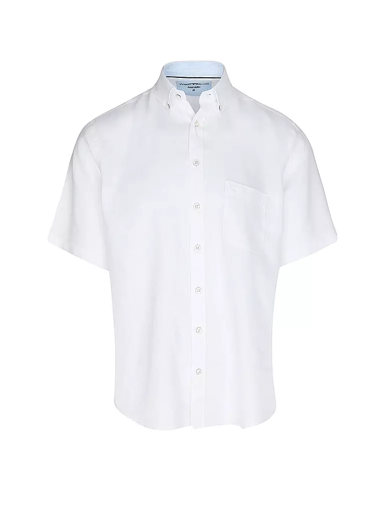 FYNCH-HATTON | Leinenhemd Casual Fit | weiss