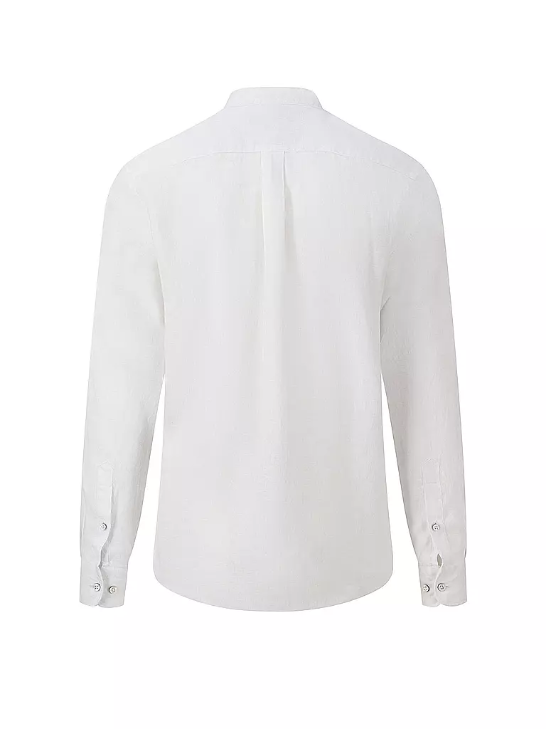 FYNCH-HATTON | Leinenhemd Casual Fit | weiss