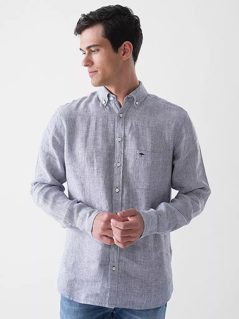 FYNCH-HATTON | Leinenhemd Casual Fit | 