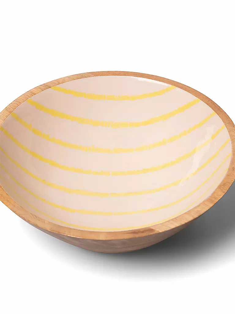 FYNCH-HATTON | Schüssel klein 20cm SINGITA Lemon Stripe  | gelb