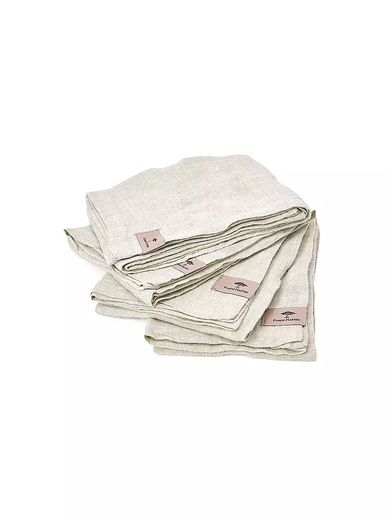 FYNCH-HATTON | Serviette 4tlg 50x50cm SANDIBE Salbei  | Hellgrün