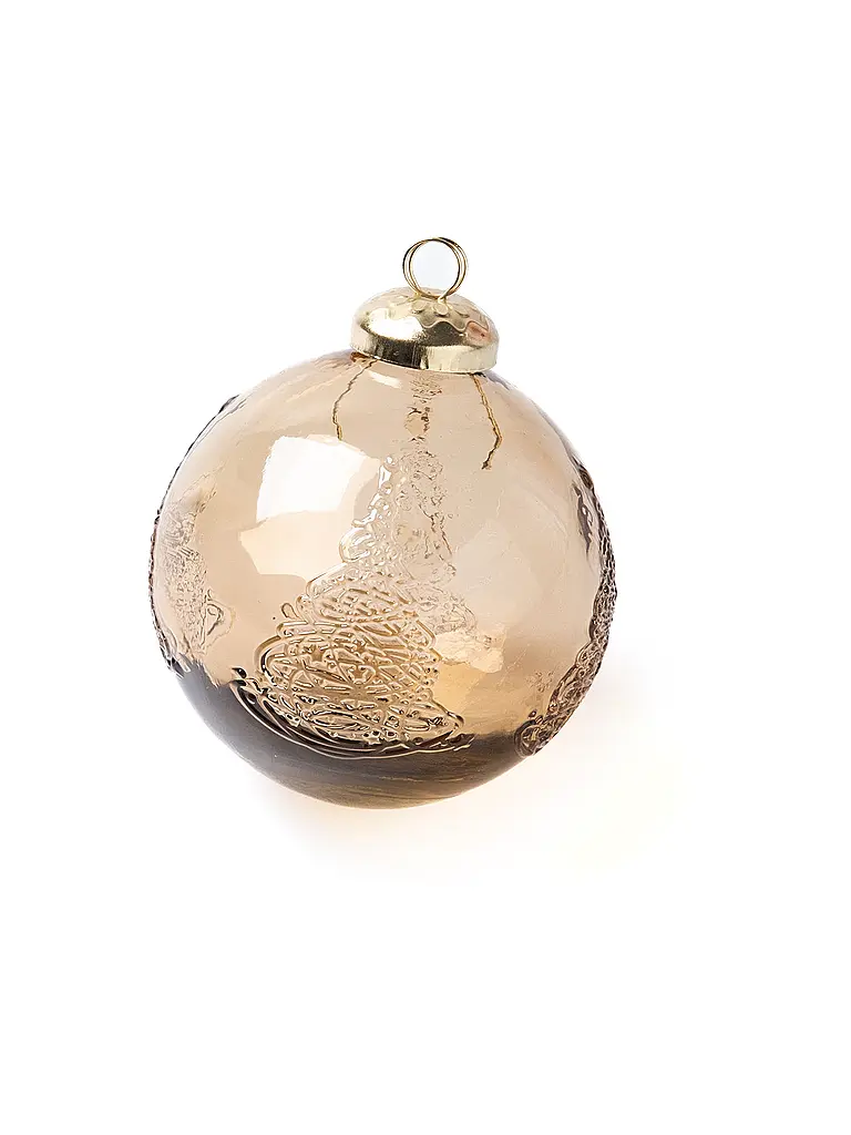 FYNCH-HATTON | Weihnachtskugel NOELLI Walnut | hellbraun