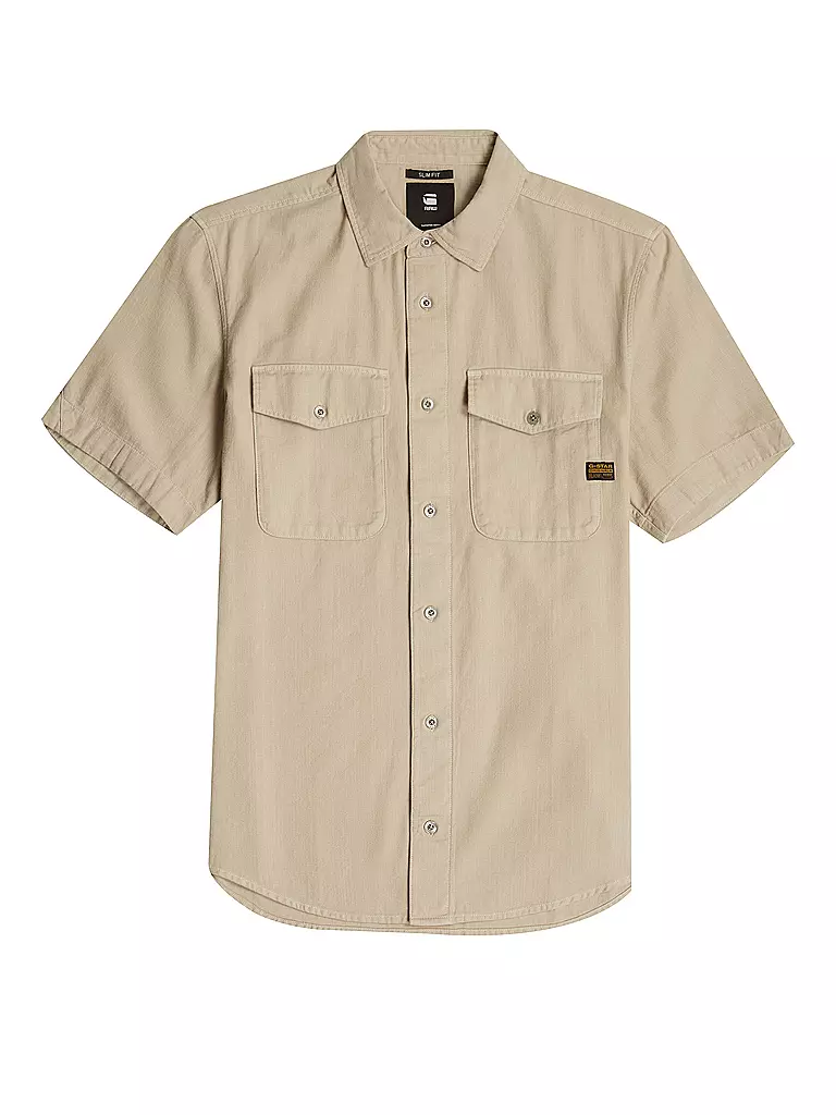 G-STAR RAW | Hemd Slim Fit  | beige