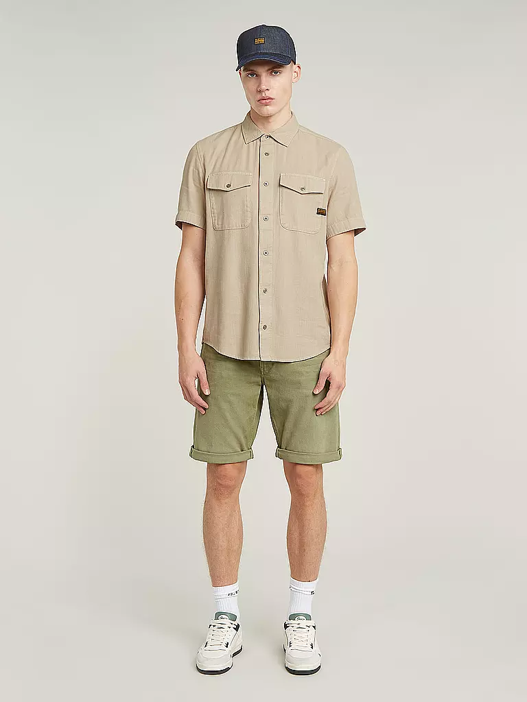 G-STAR RAW | Hemd Slim Fit  | beige
