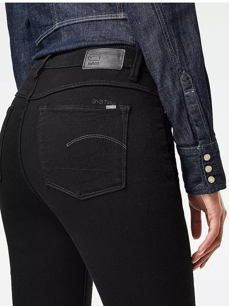 G-STAR RAW | Highwaist Jeans Skinny Fit 3301 | dunkelblau