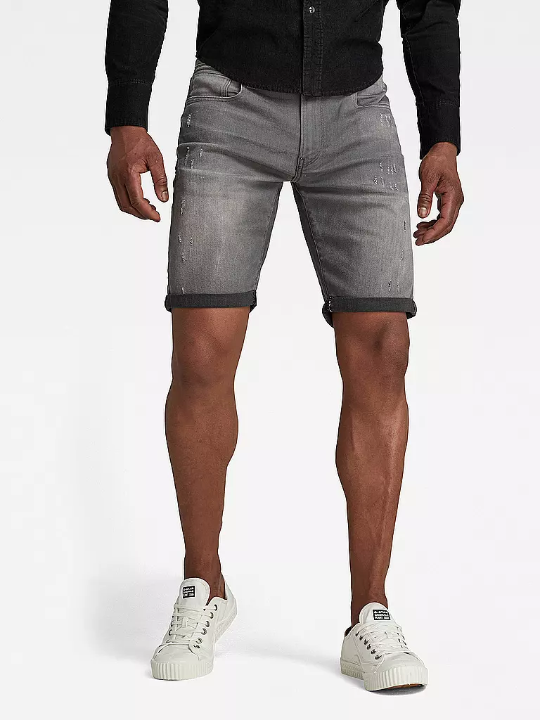 G-STAR RAW | Jeans Shorts 3301 | grau