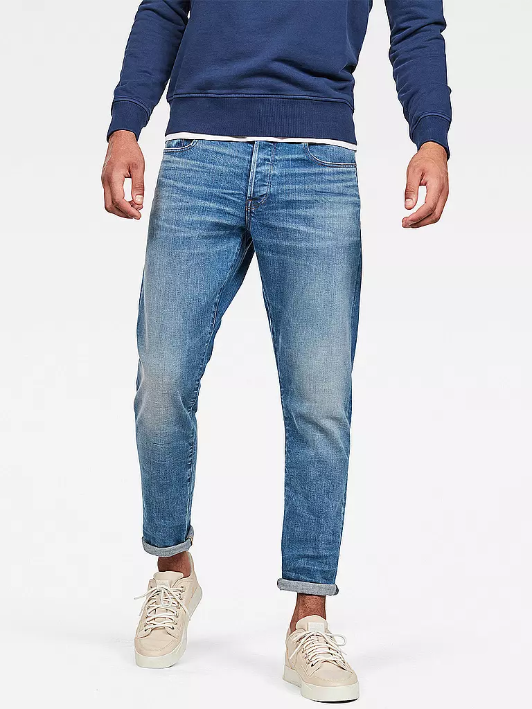 G-STAR RAW | Jeans Straight-Tapered-Fit 3301 | blau