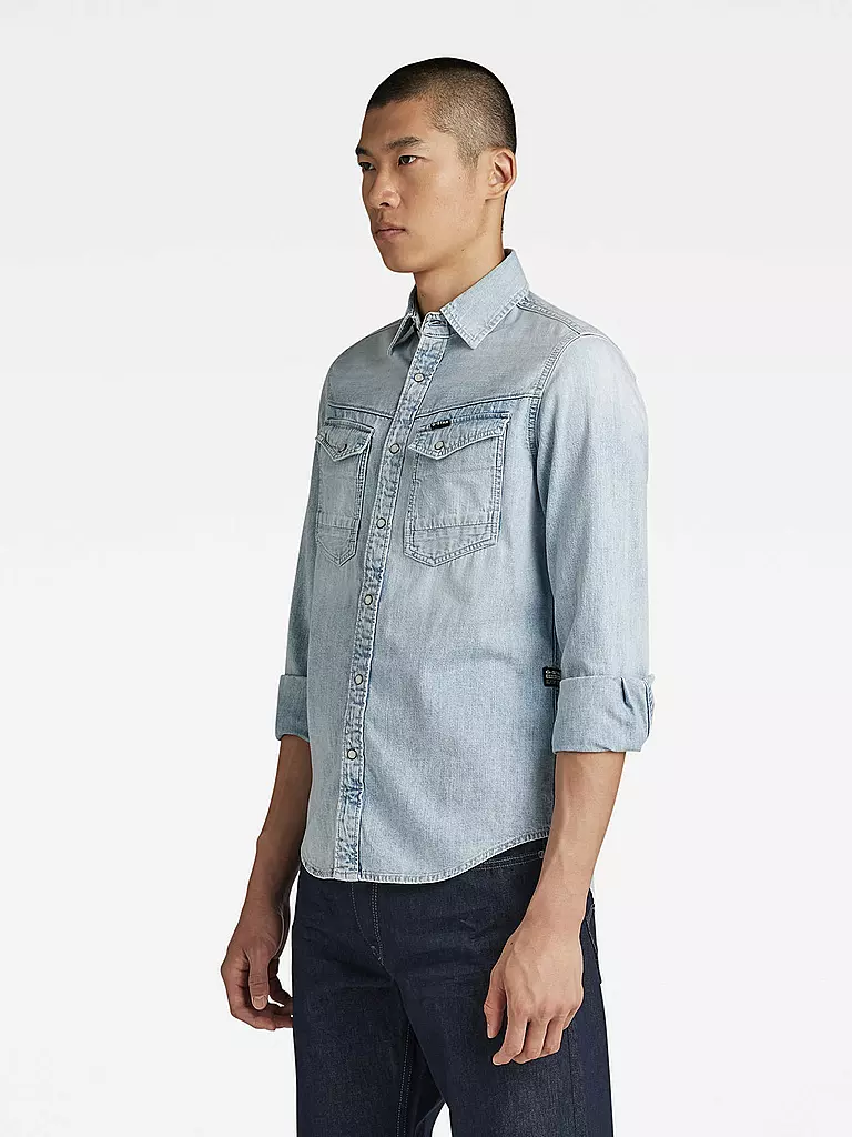 G-STAR RAW | Jeanshemd  | hellblau