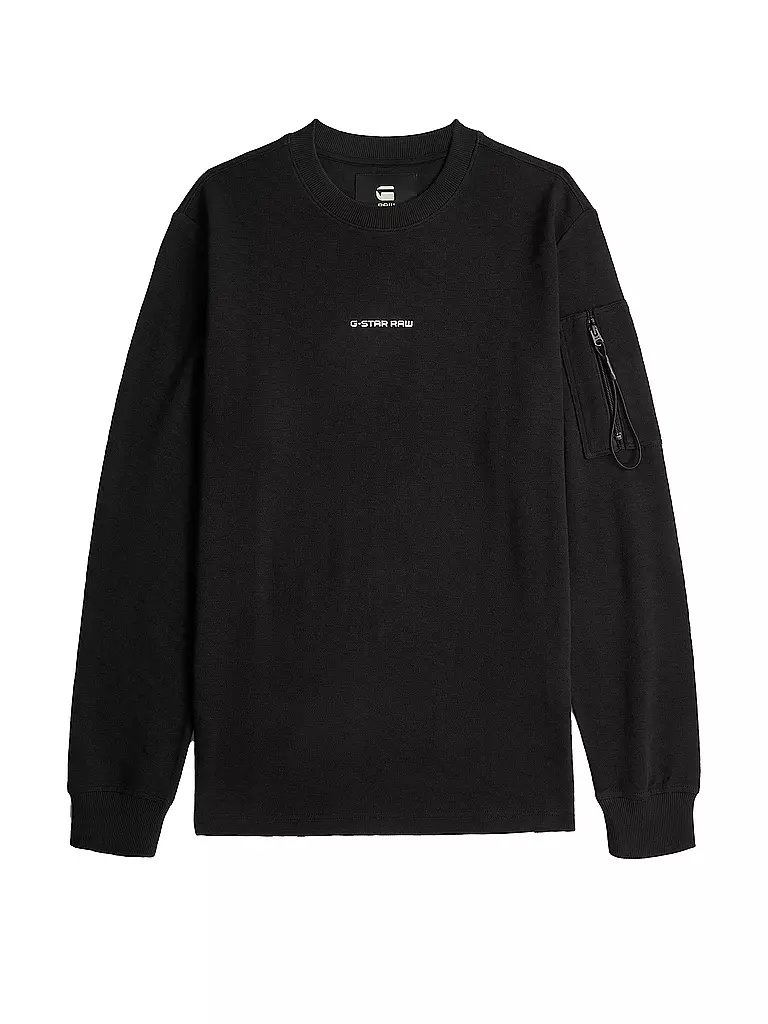 G-STAR RAW | Langarmshirt  | schwarz