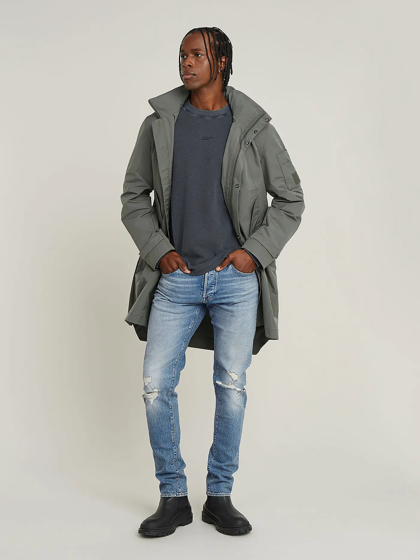 G-STAR RAW | Langarmshirt  | grau