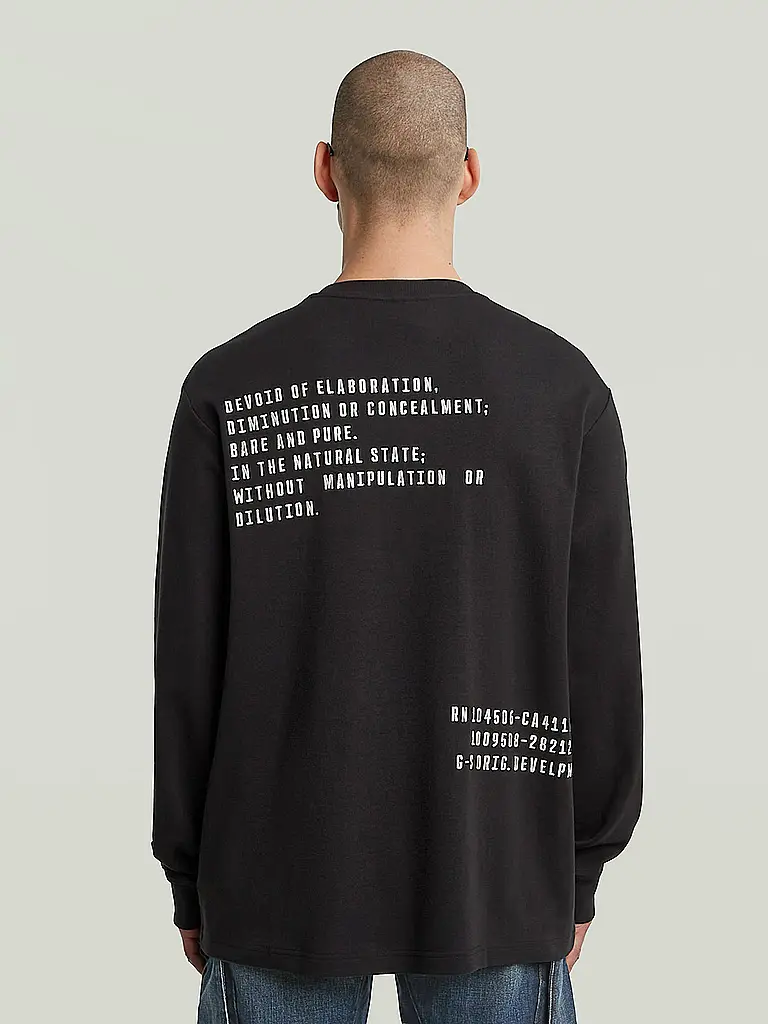 G-STAR RAW | Langarmshirt  | Schwarz