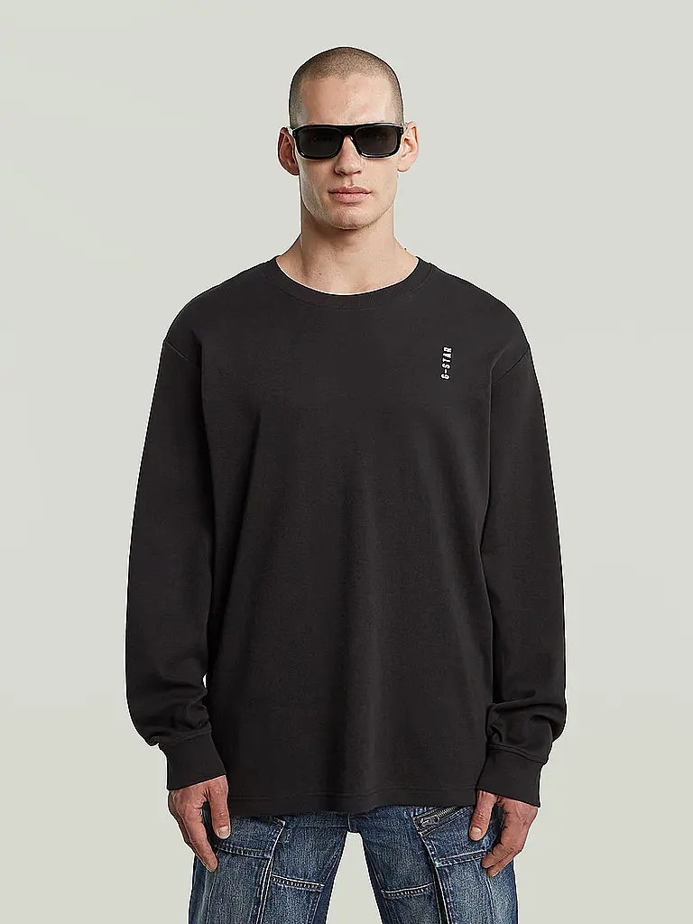 G-STAR RAW | Langarmshirt  | Schwarz