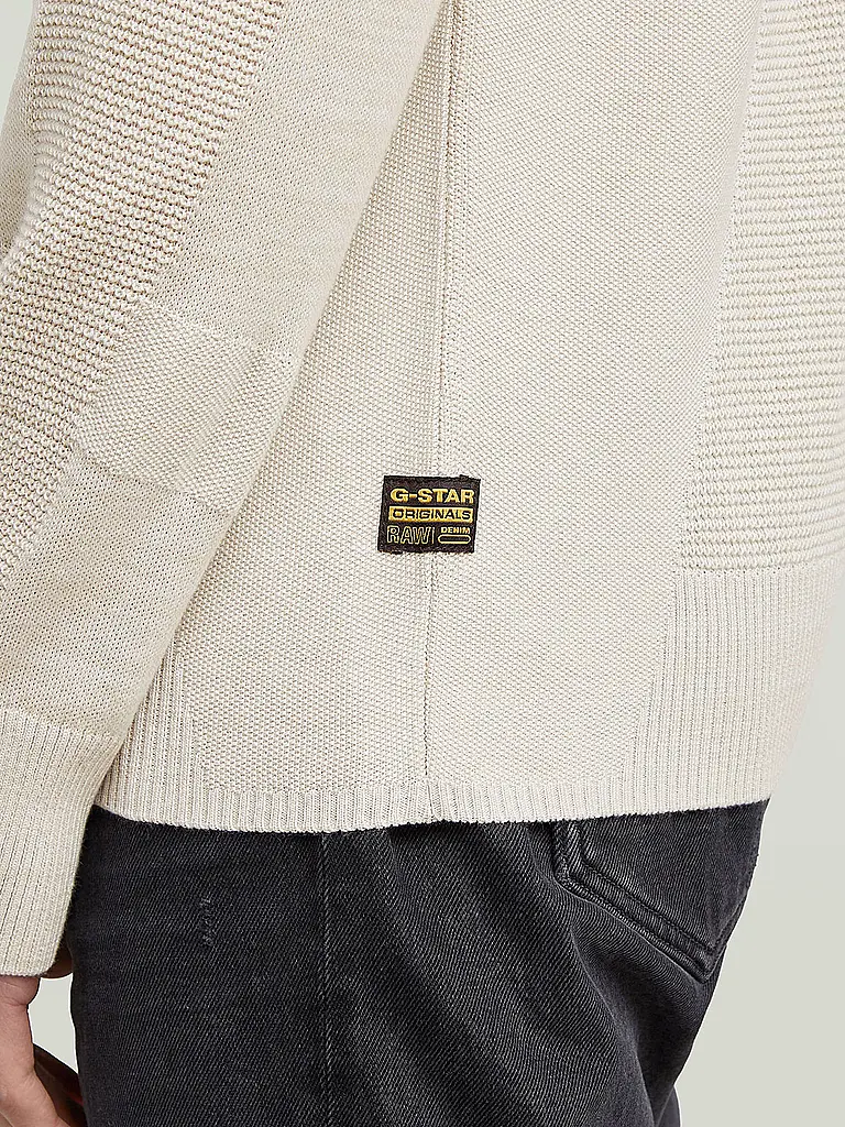 G-STAR RAW | Pullover 3D BIKER | beige