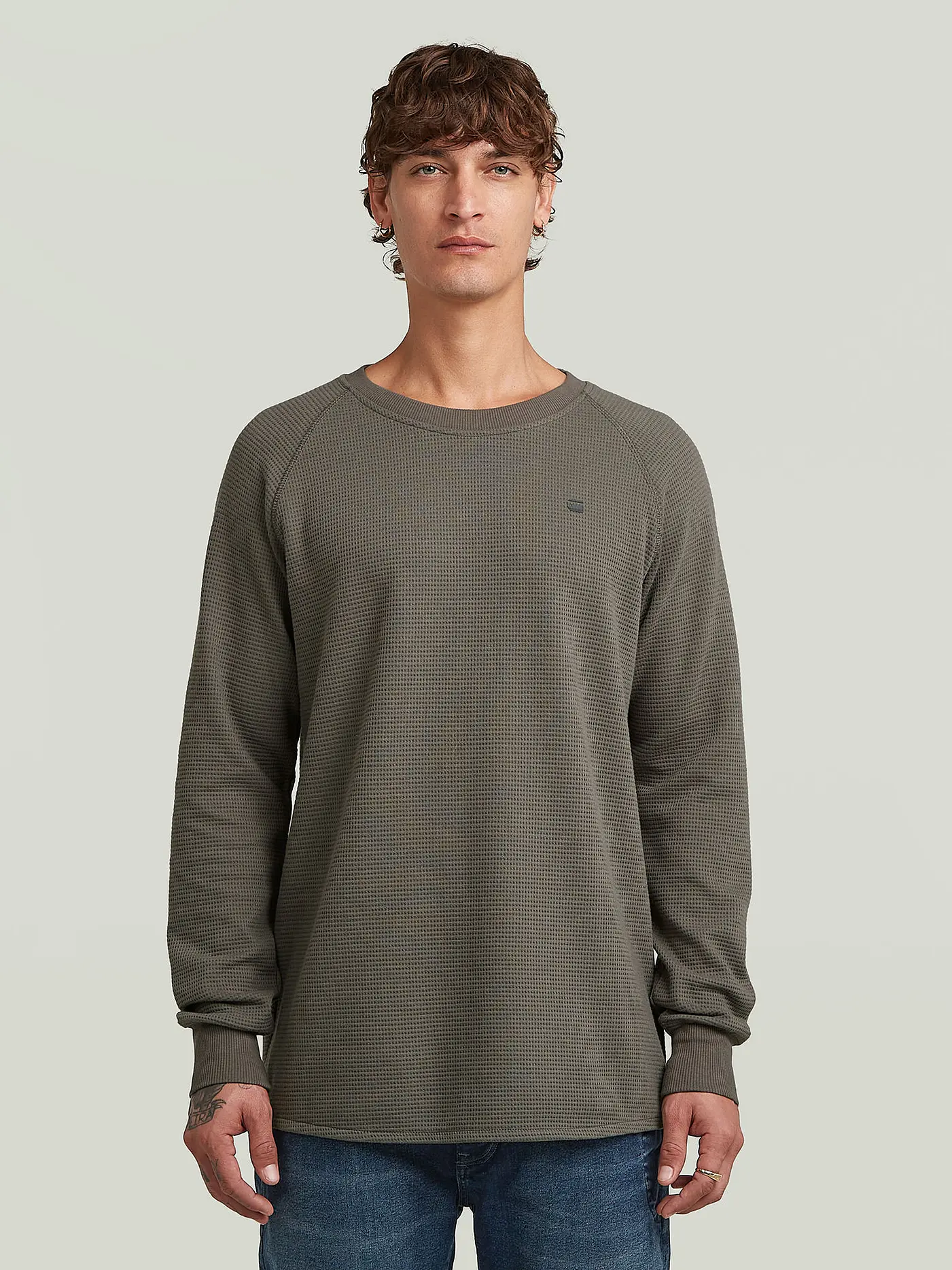 G-STAR RAW | Sweater JIRGI R T L S  | hellgrau