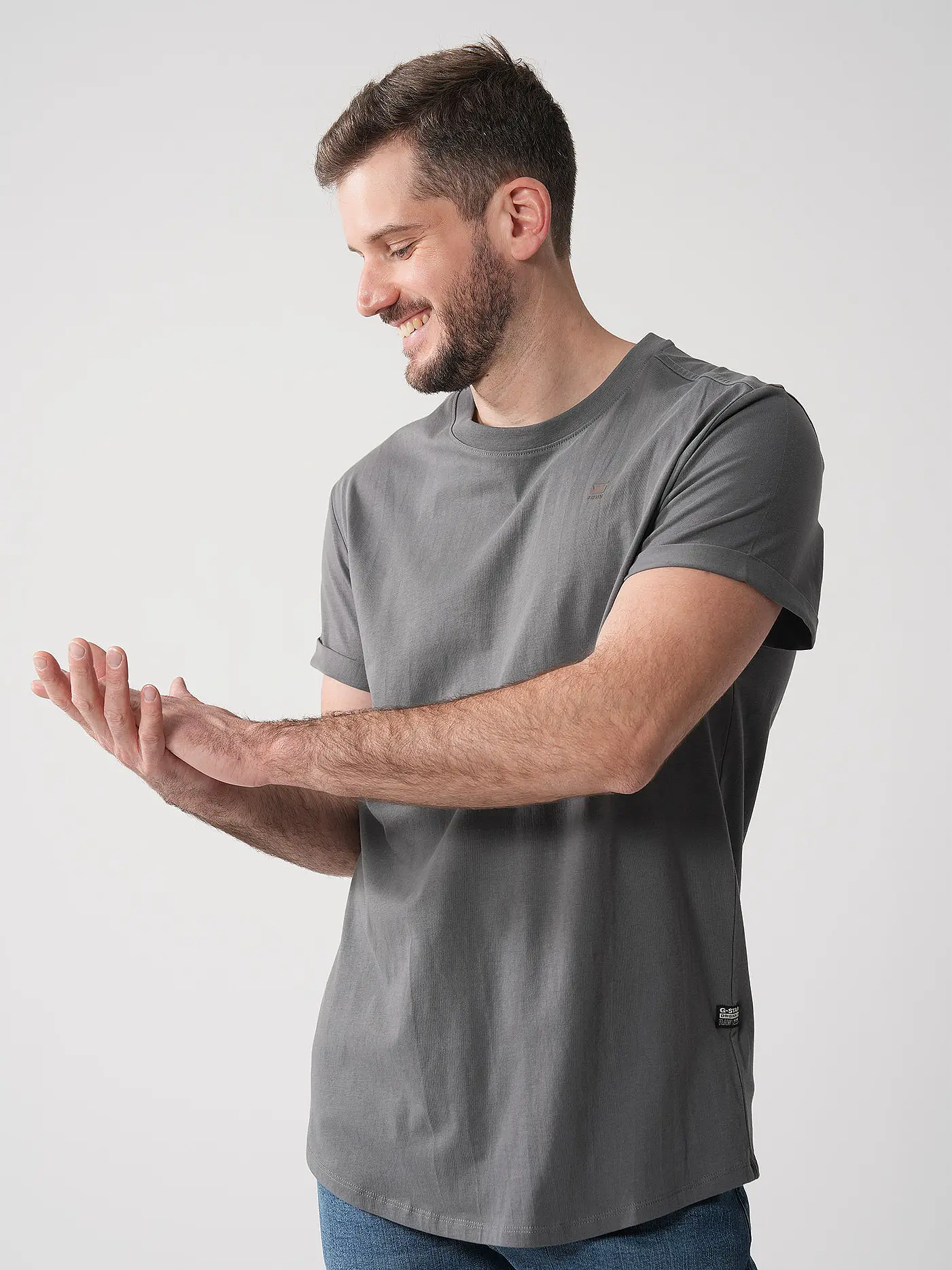 G-STAR RAW | T-Shirt Regular-Fit LASH | grau