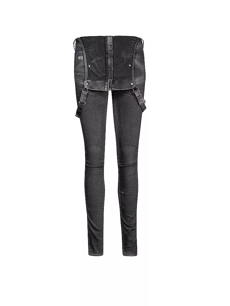 G-STAR | Jeans-Latzhose | schwarz