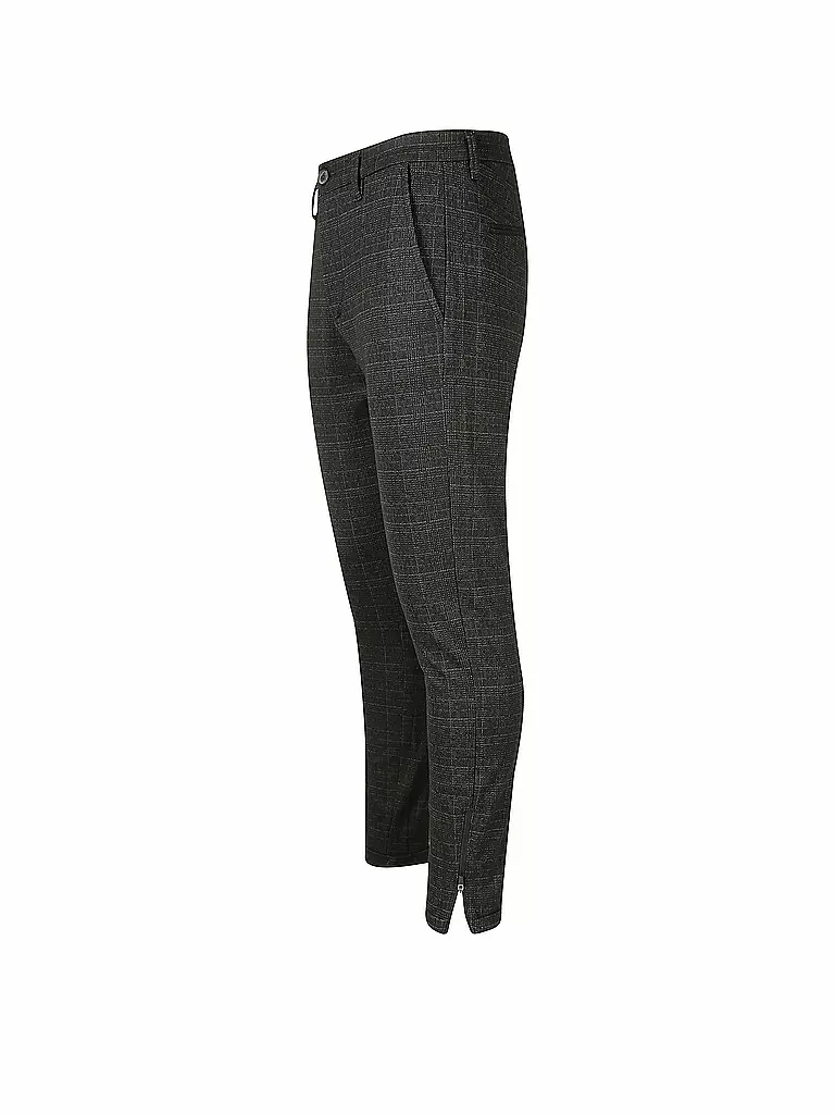 GABBA | Hose Slim Fit " Pisa Zipp " | schwarz