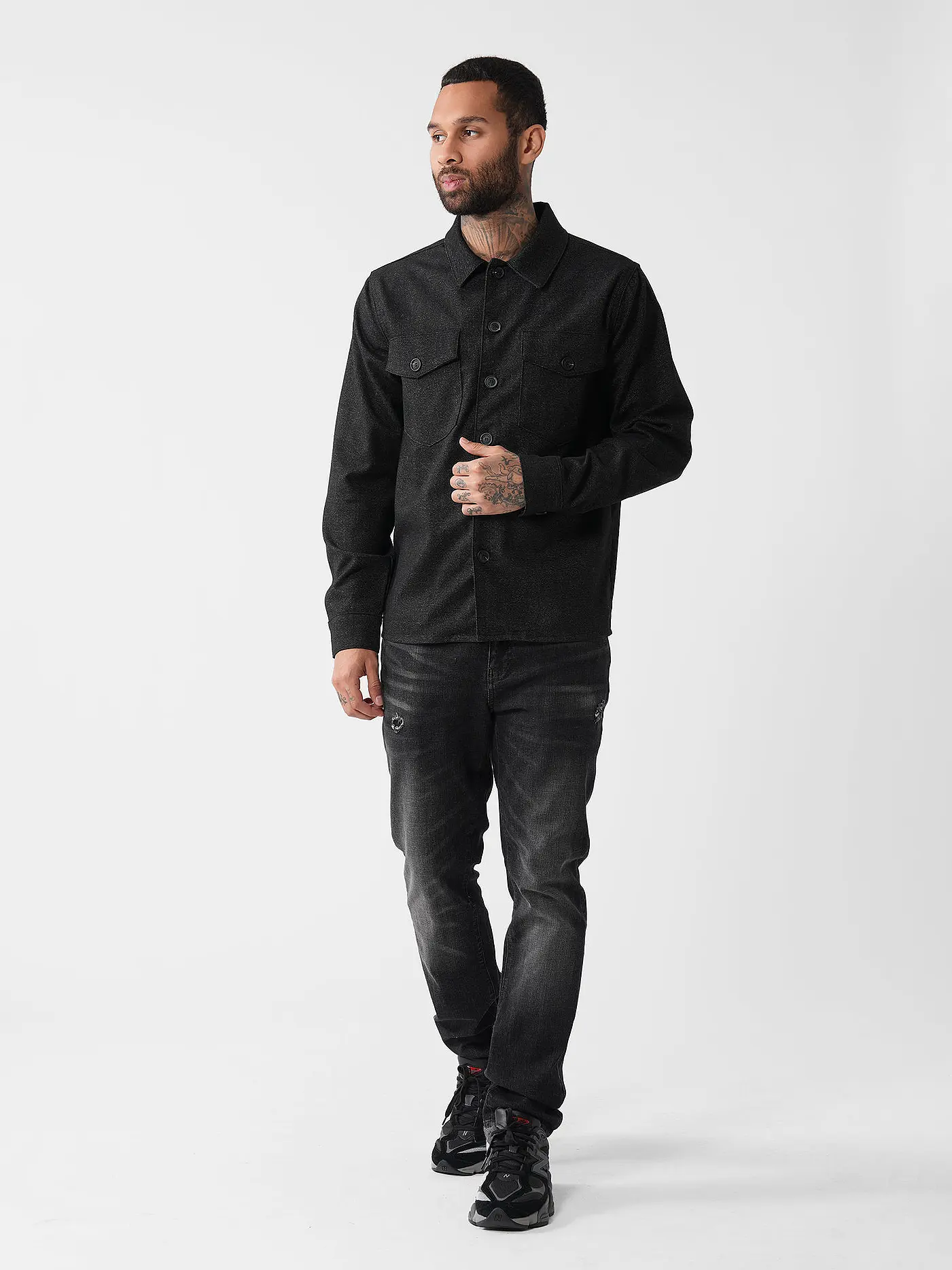 GABBA | Overshirt CLIPPER SHAFI  | schwarz