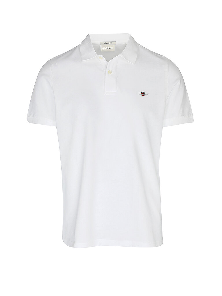 GANT Poloshirt Regular Fit weiss | L