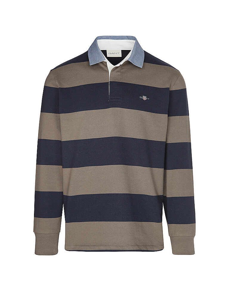 GANT Rugby Shirt braun | S