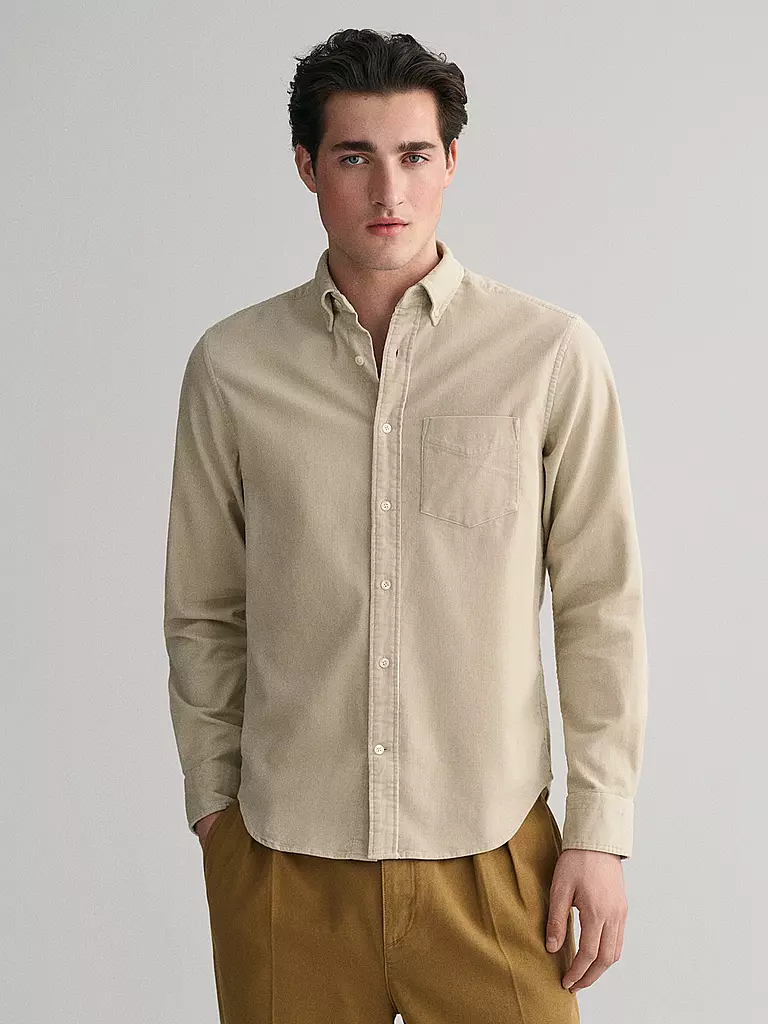 GANT | Cordhemd Regular Fit | beige