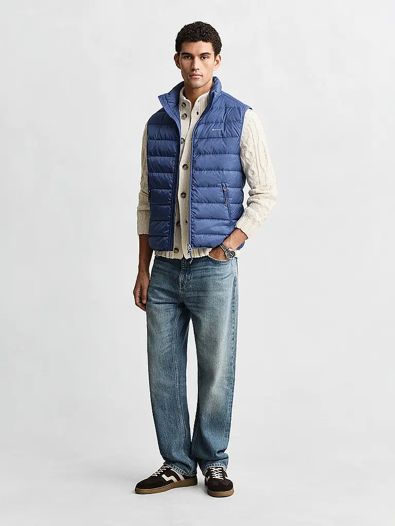 GANT | Daunensteppgilet | Hellblau