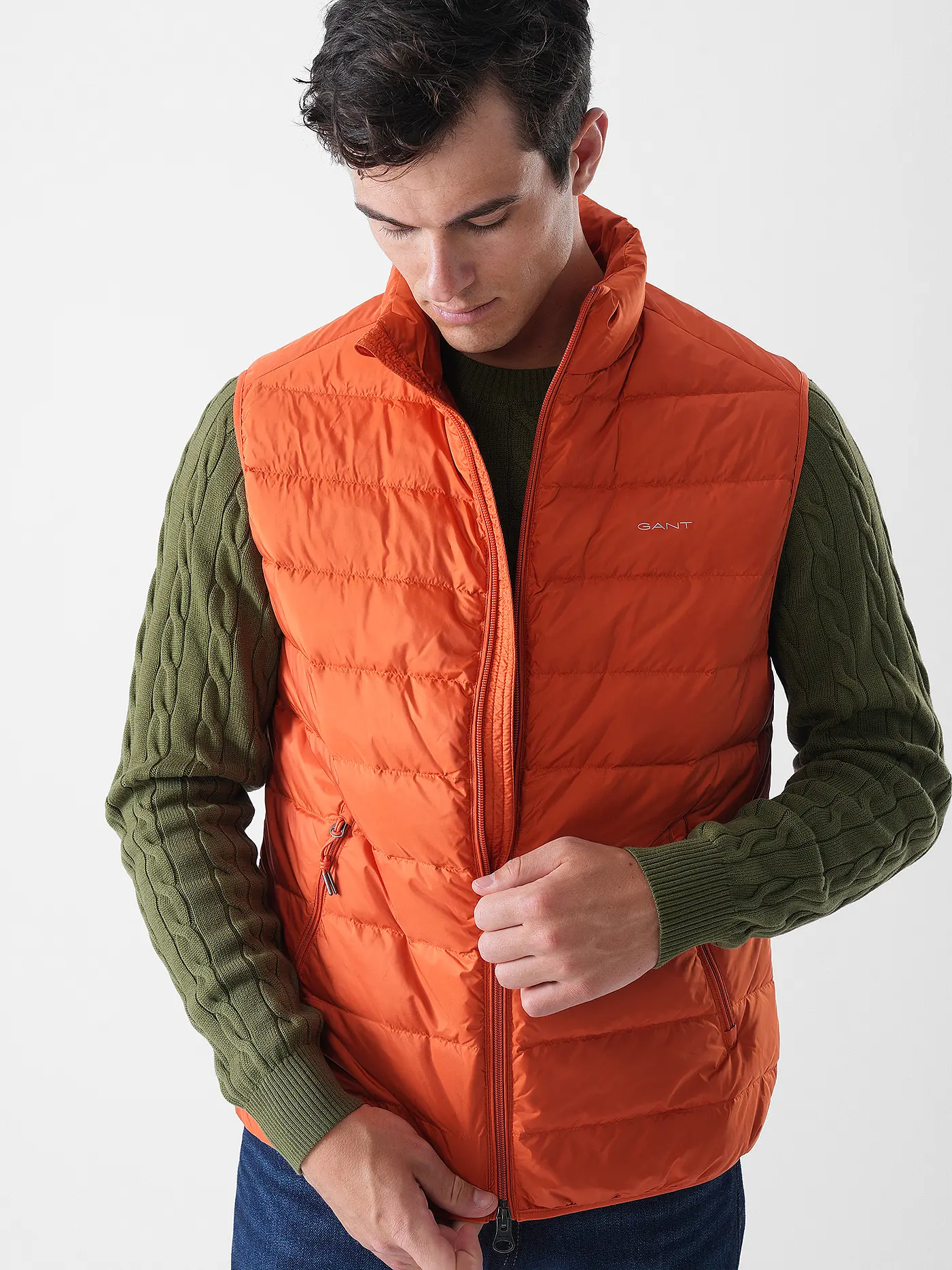 GANT | Daunensteppgilet | orange