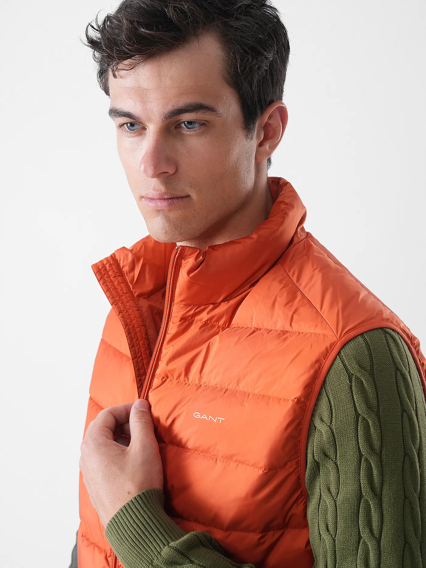 GANT | Daunensteppgilet | orange