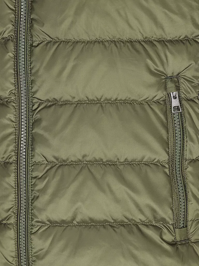 GANT | Daunensteppgilet | dunkelgrün
