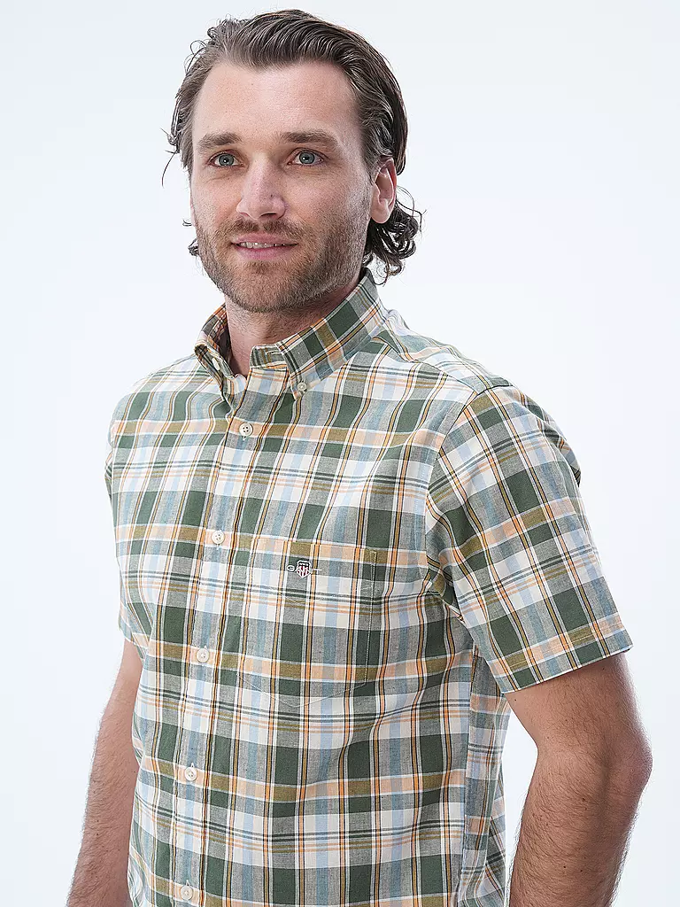 GANT | Hemd Regular Fit  | dunkelgrün