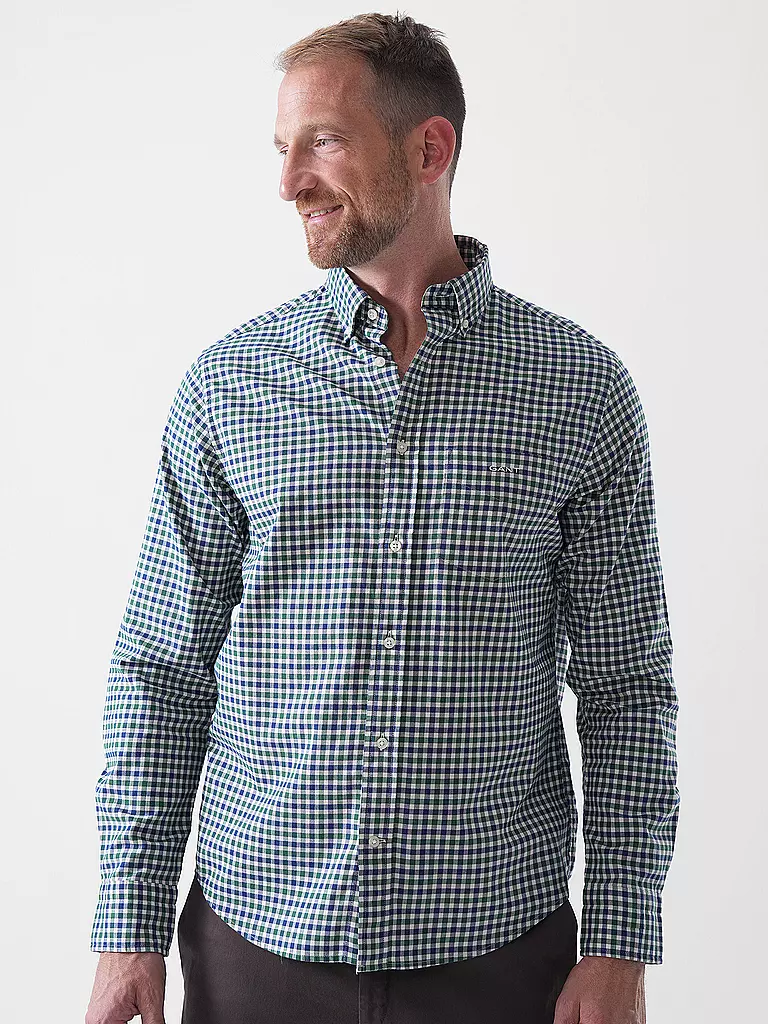 GANT | Hemd Regular Fit  | dunkelgrün