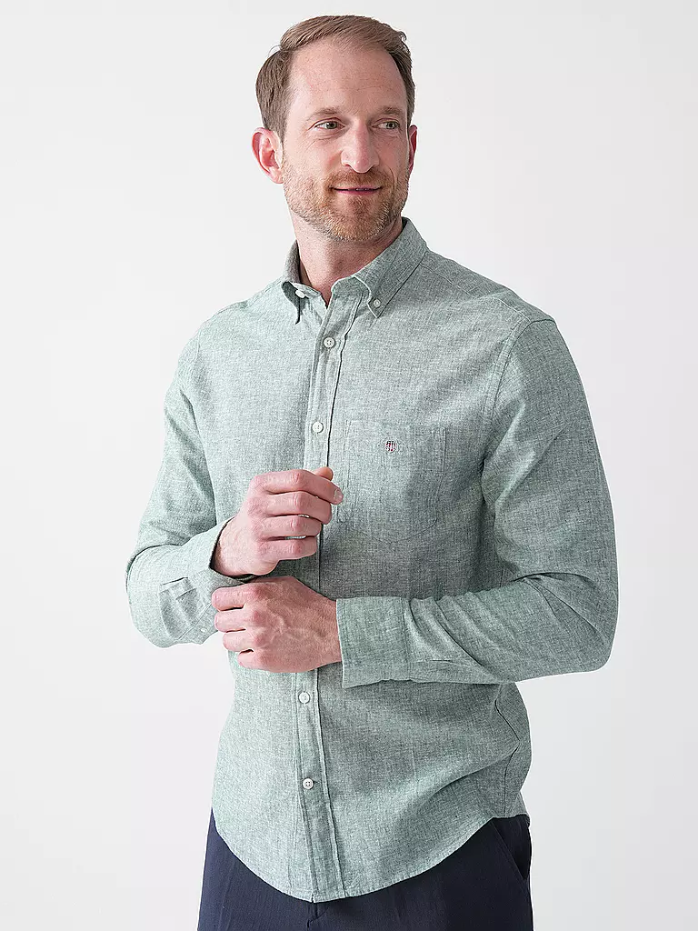 GANT | Hemd Regular Fit  | grün