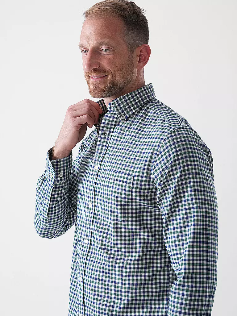 GANT | Hemd Regular Fit  | dunkelgrün