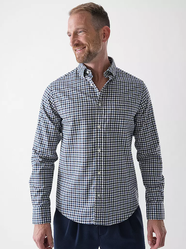 GANT | Hemd Regular Fit | dunkelgrün