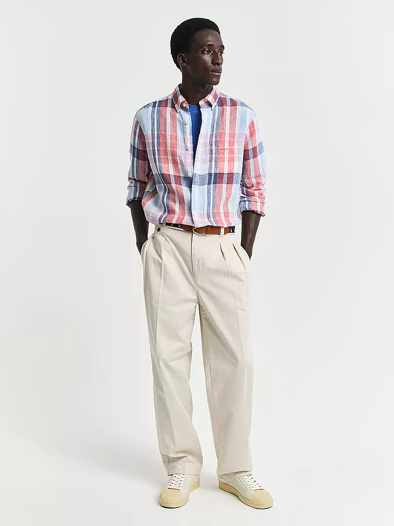 GANT | Leinenhemd Regular Fit  | rot