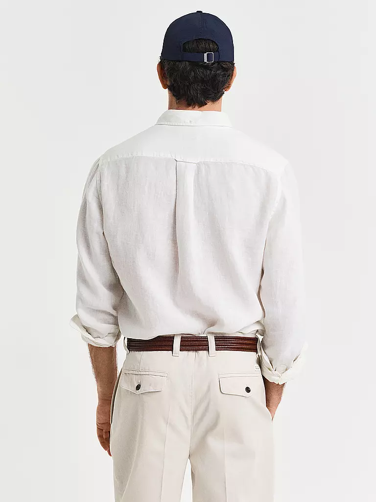 GANT | Leinenhemd Regular Fit  | weiss