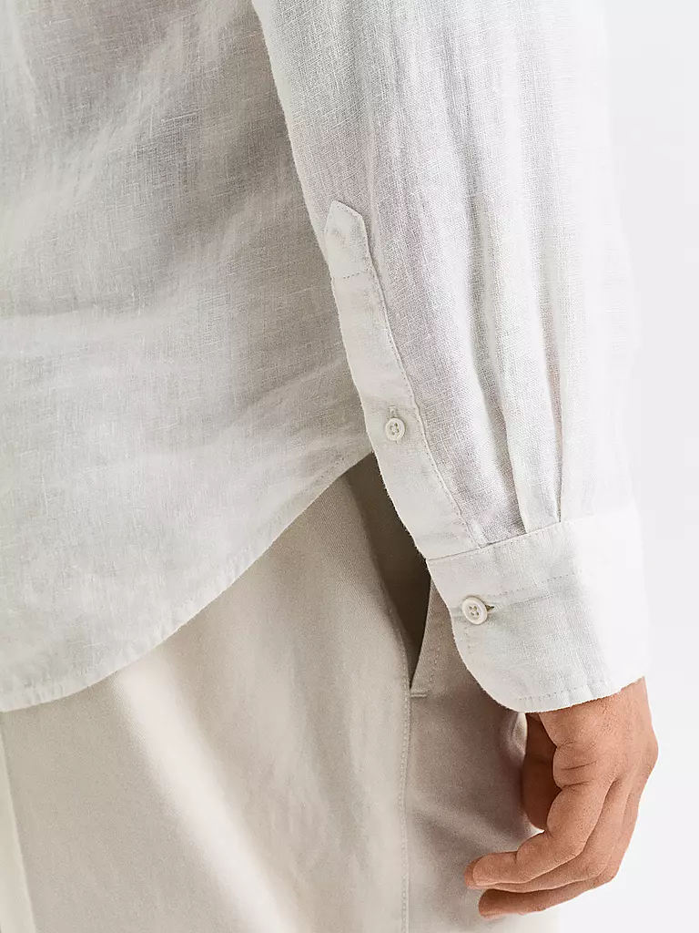 GANT | Leinenhemd Regular Fit  | weiss