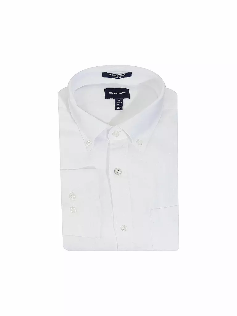 GANT | Leinenhemd Regular-Fit | weiß