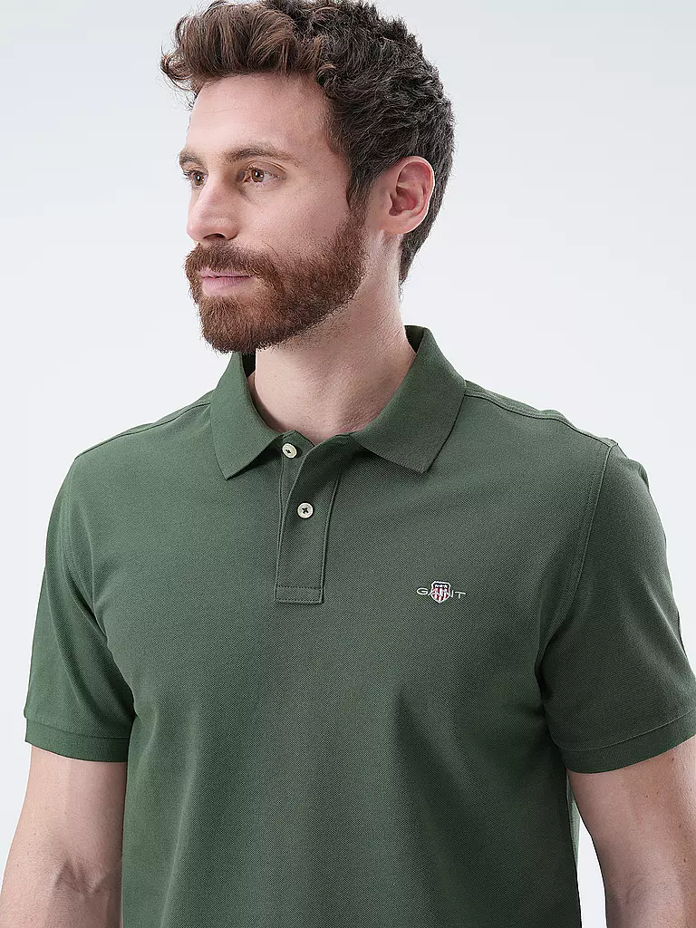 GANT | Poloshirt Regular Fit | dunkelgrün