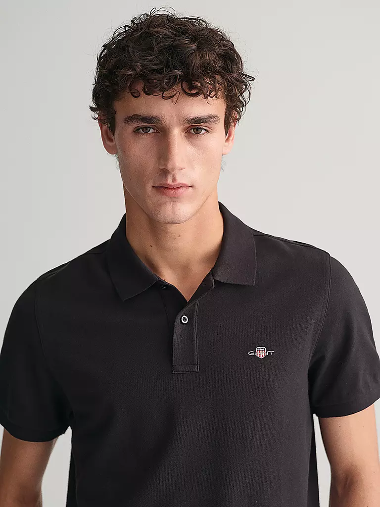 GANT | Poloshirt Regular Fit | schwarz