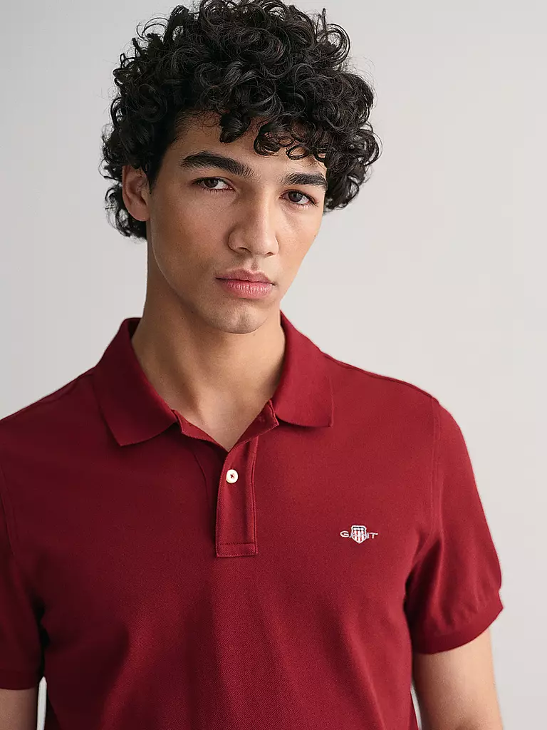GANT | Poloshirt Regular Fit | dunkelrot
