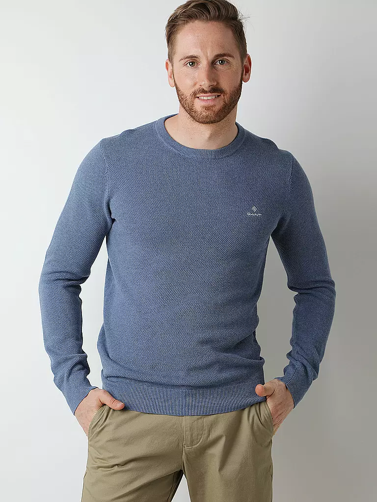 GANT | Pullover Regular Fit  | blau