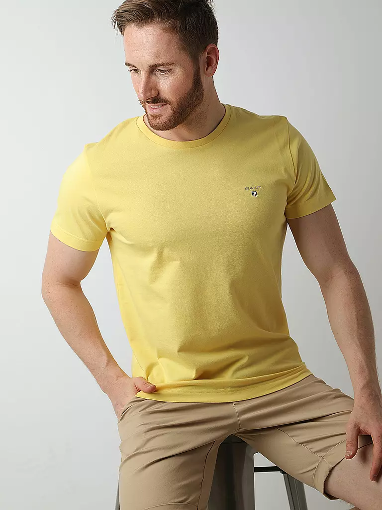 GANT | T Shirt Regular Fit  | gelb