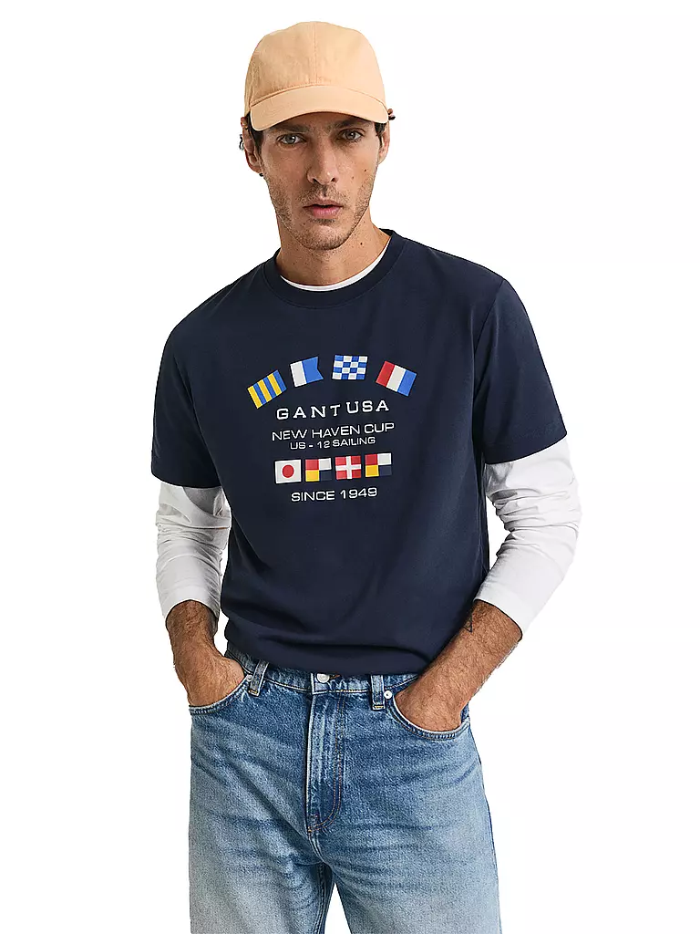 GANT | T-Shirt  | dunkelblau